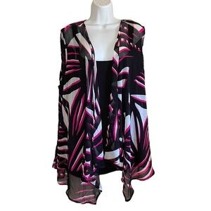 Avenue studio Bohemian Kimono Cardigan plus size top